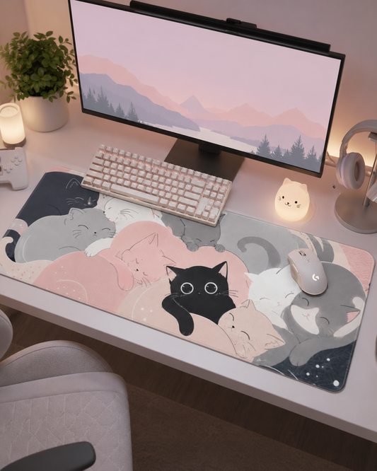 Cute Cats Gaming Pad