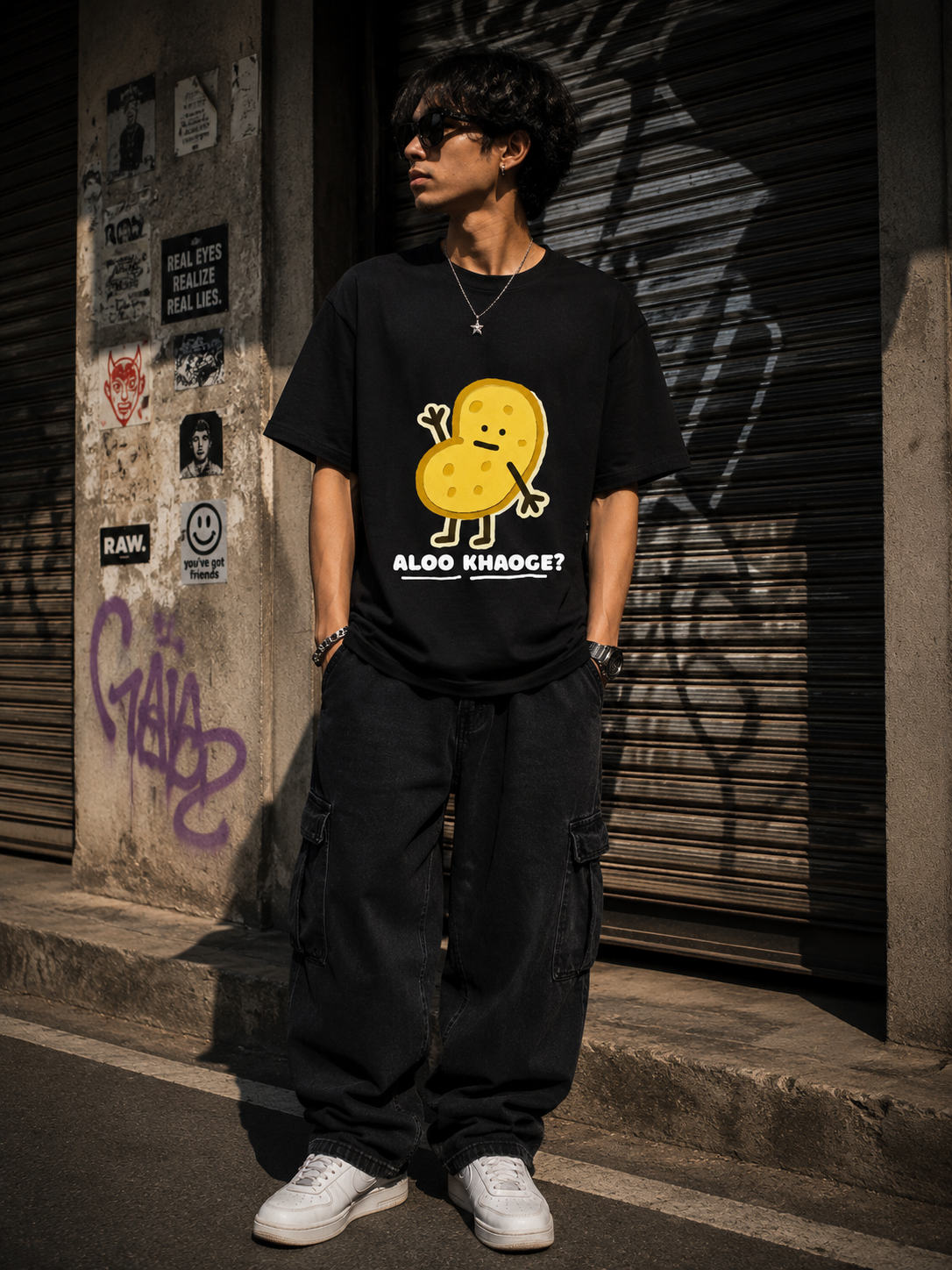 Aloo Khaoge? Meme T-Shirt