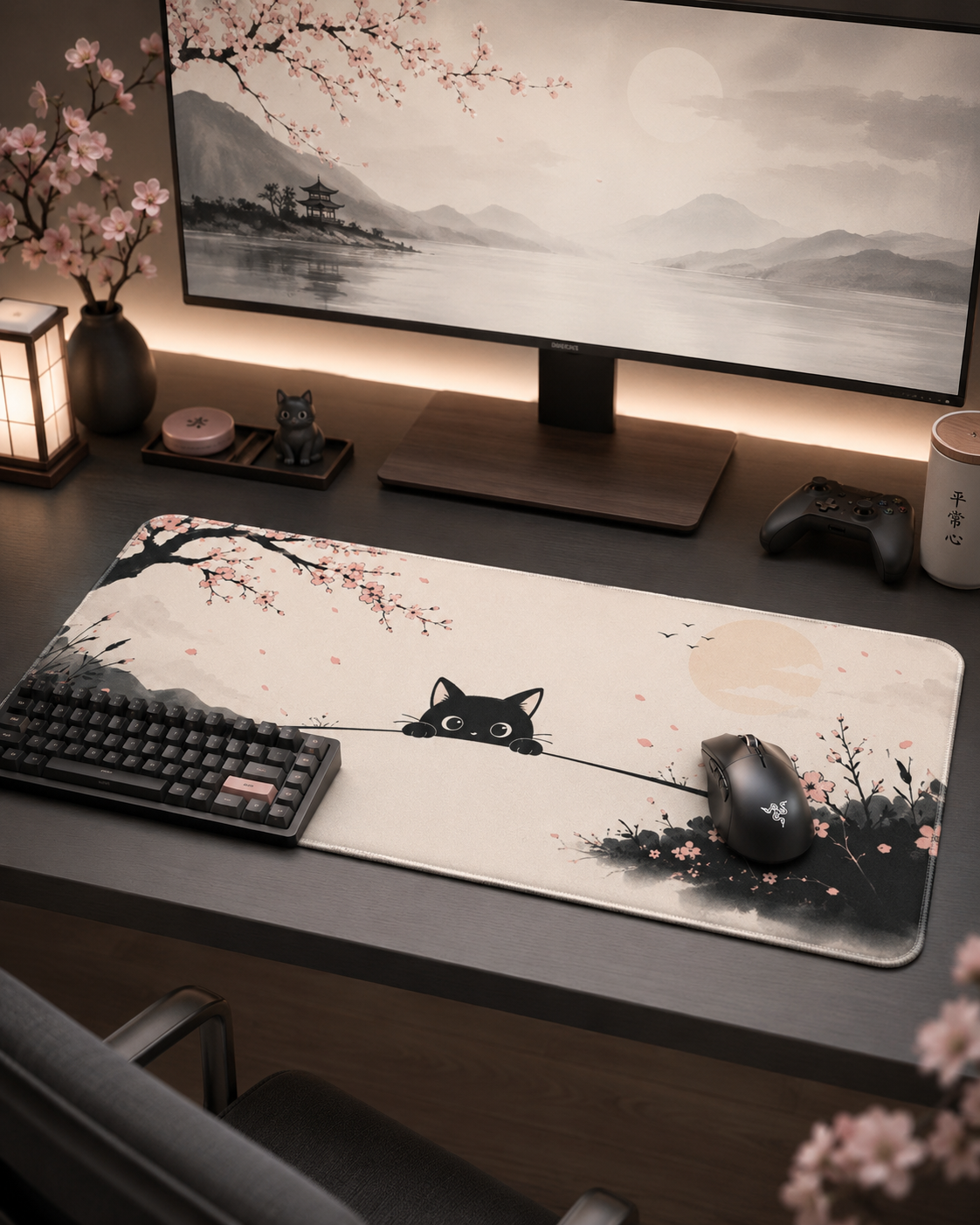 japanese Style Cat Gaming Pad